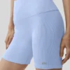 5" naadloze geribbelde Favorite Korte broek - Light Provence Blue