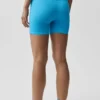 5" naadloze geribde Favorite korte broek - azuurblauw