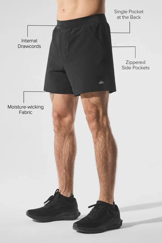 5" Repetition Korte broek - Zwart