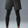 5" Revival 2-in-1-broek - Antraciet/Zwart