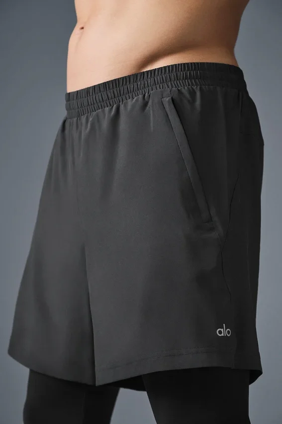 5" Revival 2-in-1-broek - Antraciet/Zwart