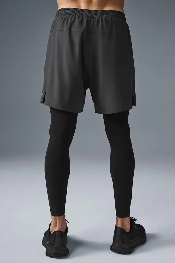 5" Revival 2-in-1-broek - Antraciet/Zwart