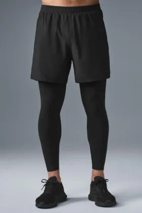 5" Revival 2-in-1-broek - Zwart/Zwart