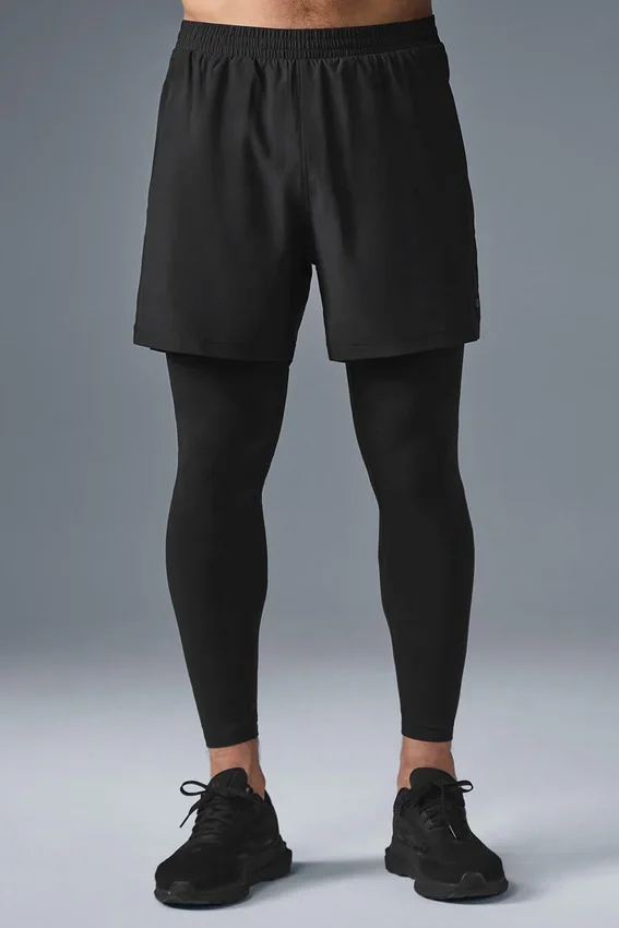 5" Revival 2-in-1-broek - Zwart/Zwart