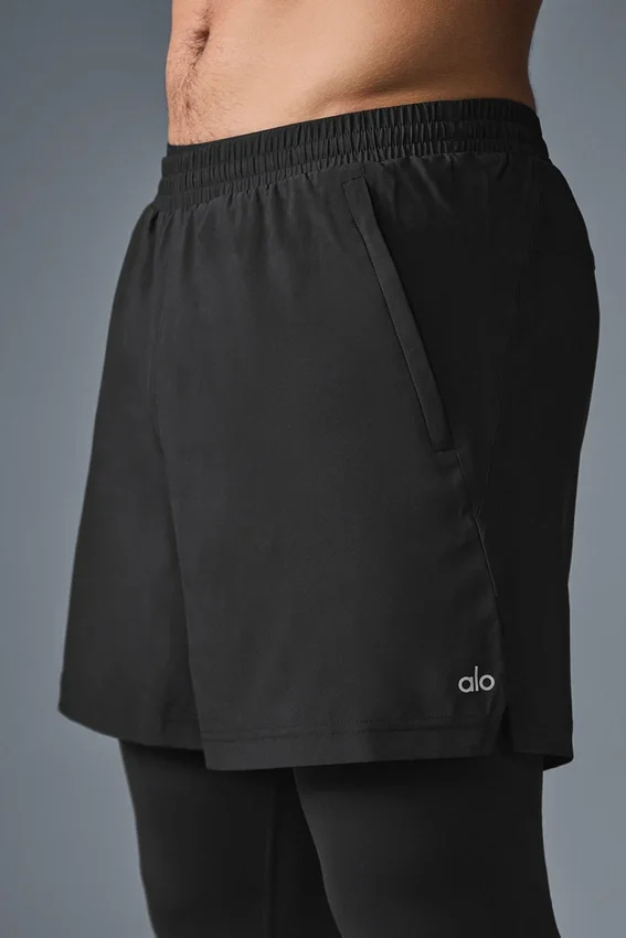 5" Revival 2-in-1-broek - Zwart/Zwart
