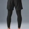 5" Revival 2-in-1-broek - Zwart/Zwart