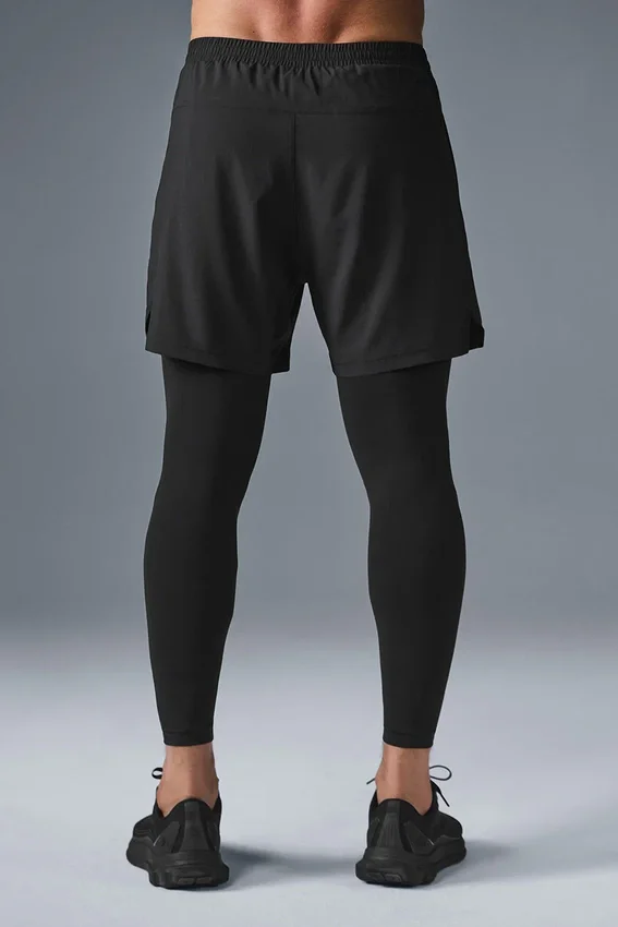 5" Revival 2-in-1-broek - Zwart/Zwart