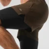 5" Revival 2-in-1-korte broek - Espresso/Zwart