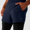 5" Revival 2-in-1 korte broek - Navy/Zwart