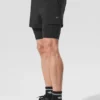 5" Revival 2-in-1-korte broek - Zwart/Zwart