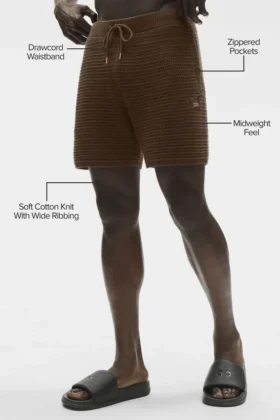 5″ Shift-gebreide korte broek – Espresso
