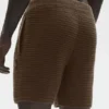 5" Shift-gebreide korte broek - Espresso