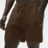 5" Shift-gebreide korte broek - Espresso