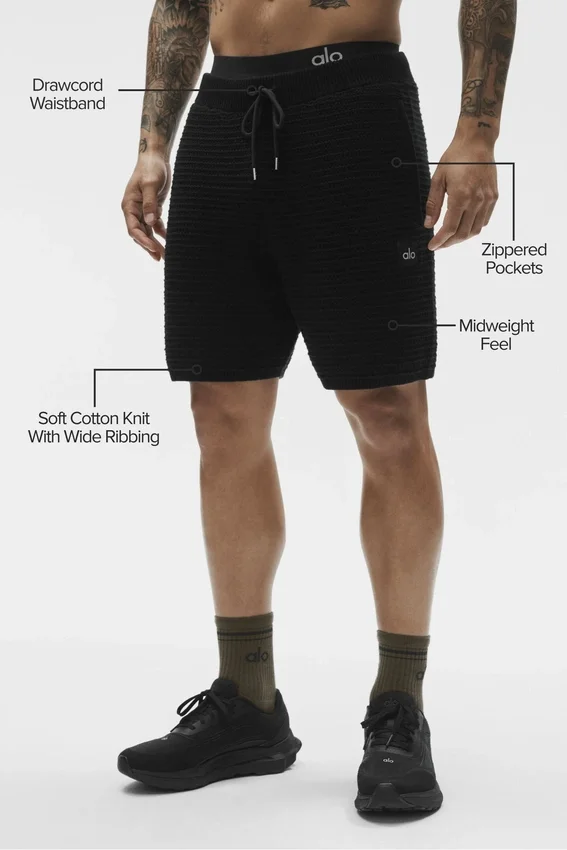 5" Shift Knit Korte broek - Zwart