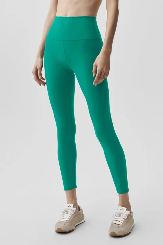 7/8-Airbrush Legging met High-Waist-taille en Airbrush-print - Emerald Isle