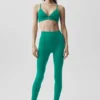 7/8-Airbrush Legging met High-Waist-taille en Airbrush-print - Emerald Isle