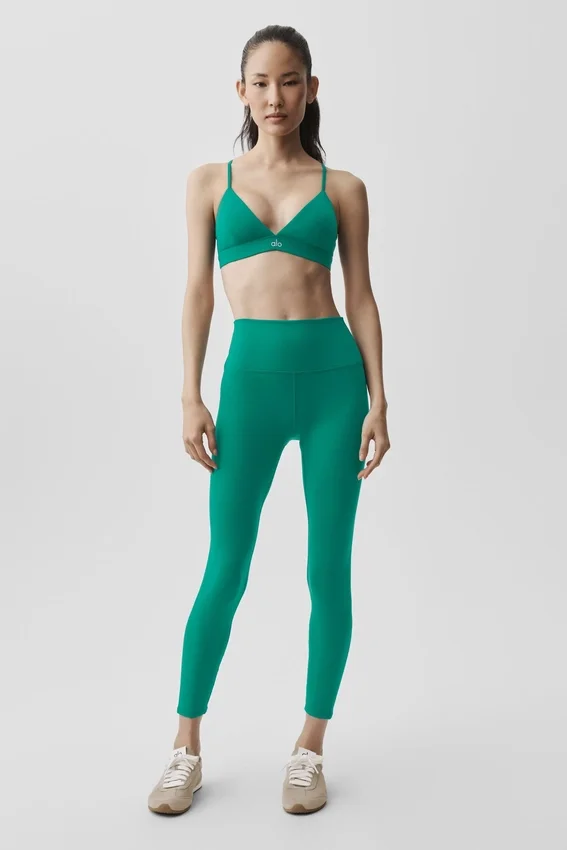 7/8-Airbrush Legging met High-Waist-taille en Airbrush-print - Emerald Isle