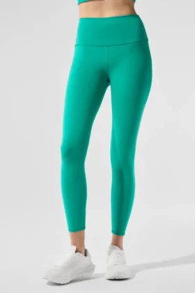 7/8-Airbrush Legging met High-Waist-taille - Spruce Green