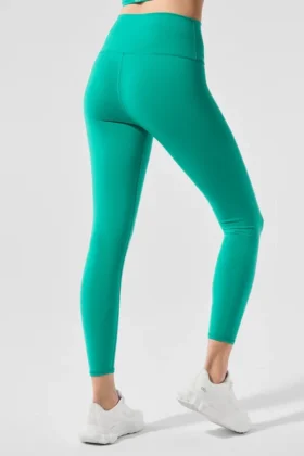 7/8-Airbrush Legging met High-Waist-taille – Spruce Green