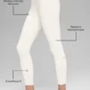 7/8 High-Waist Airbrush Legging - Ivory