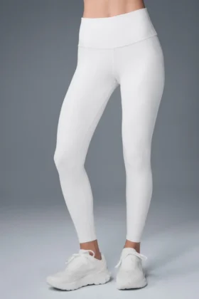 7/8 High-Waist Airbrush Legging – White