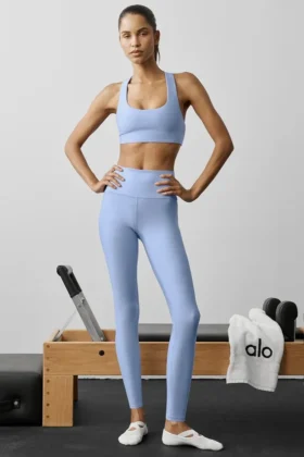 7/8 High-Waist Airlift Legging - Light Provence Blue