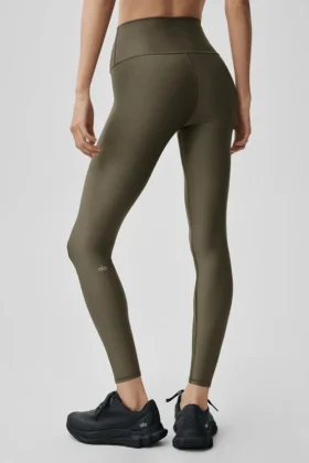 7/8 High-Waist Airlift Legging – Olive Tree