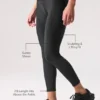7/8 High-Waist Airlift Legging - Zwart