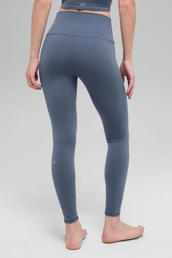7/8-lengte High-Waist Airbrush Legging – Bluestone