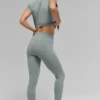 7/8-lengte High-Waist Airbrush Legging - Lunar Grey