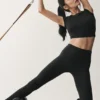 7/8-lengte High-Waist Airbrush Legging - Zwart
