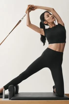 7/8-lengte High-Waist Airbrush Legging - Zwart