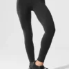 7/8-lengte High-Waist Airbrush Legging - Zwart