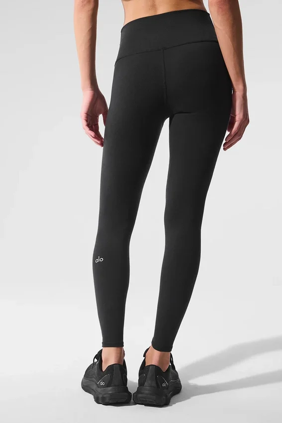 7/8-lengte High-Waist Airbrush Legging - Zwart
