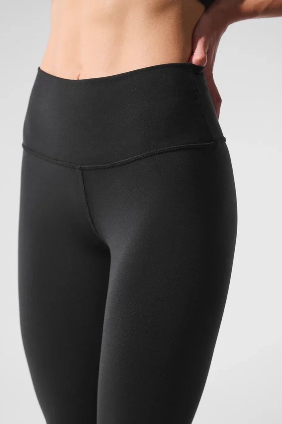 7/8-lengte High-Waist Airbrush Legging - Zwart