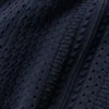 Coastline gebreide polo met korte mouwen - marineblauw