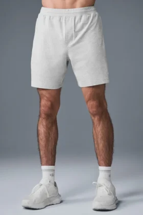 7″ Conquer React Performance Korte broek – Athletic Heather Grey