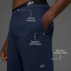 7" Conquer React Performance-korte broek - Marineblauw