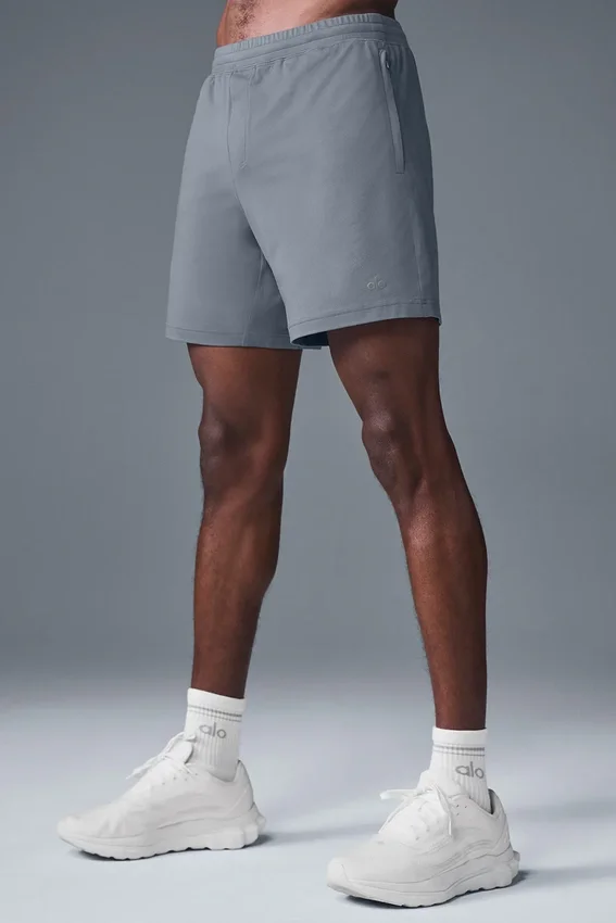 7" Conquer React Performance-korte broek - staalgrijs