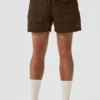 7" Crinkle Nylon Excursion Korte broek - Espresso