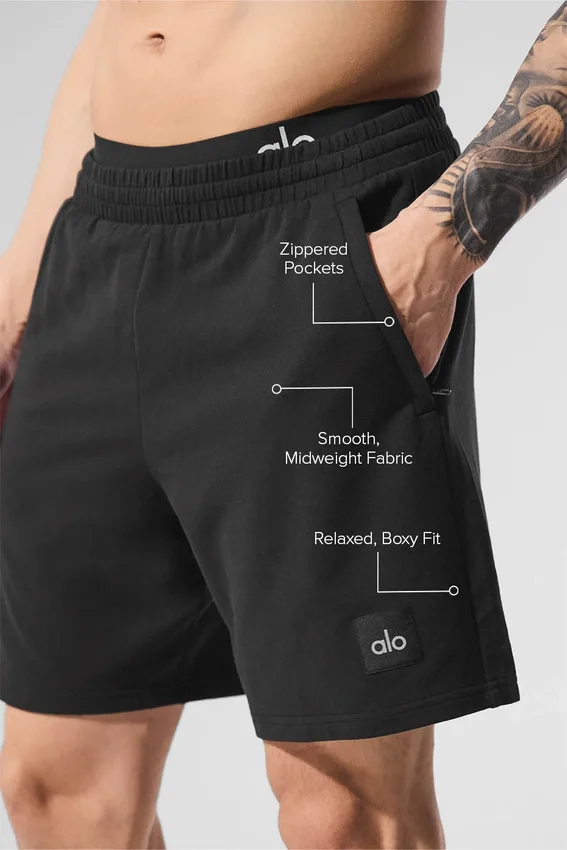 7" Double Take-korte broek - Black