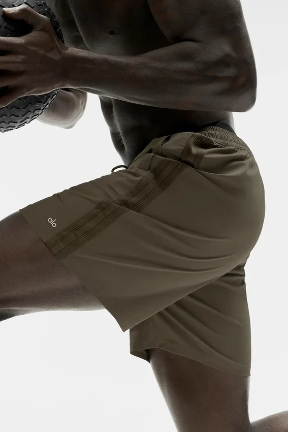7" High Tide korte broek - Olive Tree