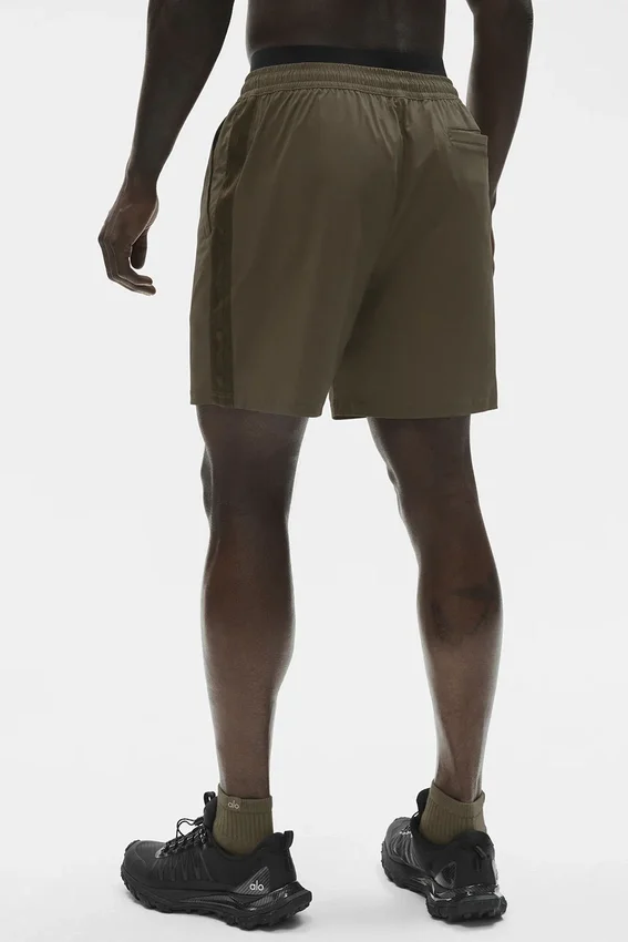 7" High Tide korte broek - Olive Tree