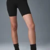 7" High-Waist fietsbroekje – Zwart