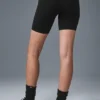 7" High-Waist fietsbroekje – Zwart