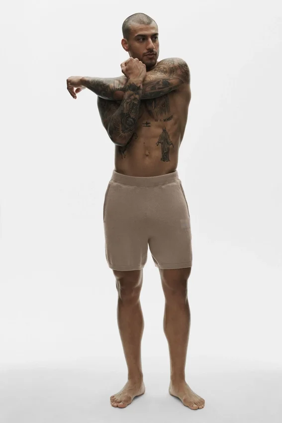 7" katoen-kasjmier Ever Soft-korte broek – Gravel