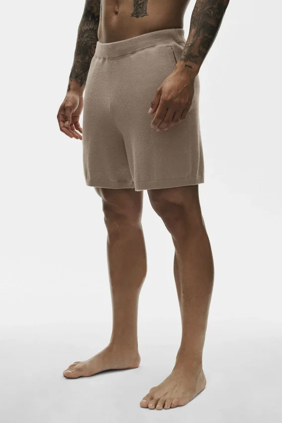 7" katoen-kasjmier Ever Soft-korte broek – Gravel