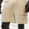 7" katoen-kasjmier Ever Soft-korte broek – Sandy Beige