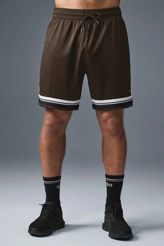 7" Key Mesh basketbalshort - Espresso