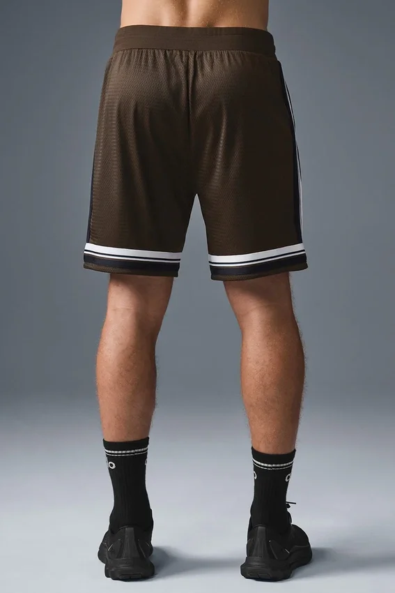 7" Key Mesh basketbalshort - Espresso
